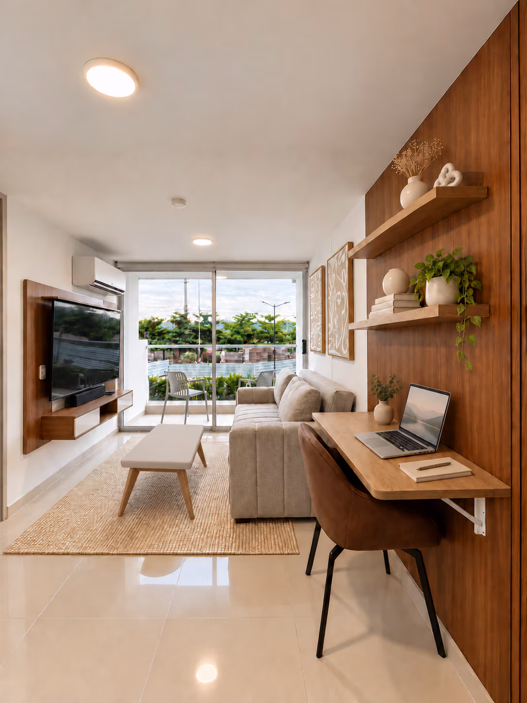 Brand-New Luxury 1BR | Prime location - Living Room